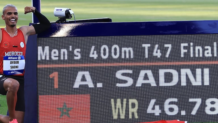 L'athlète marocain Ayoub Sadni.