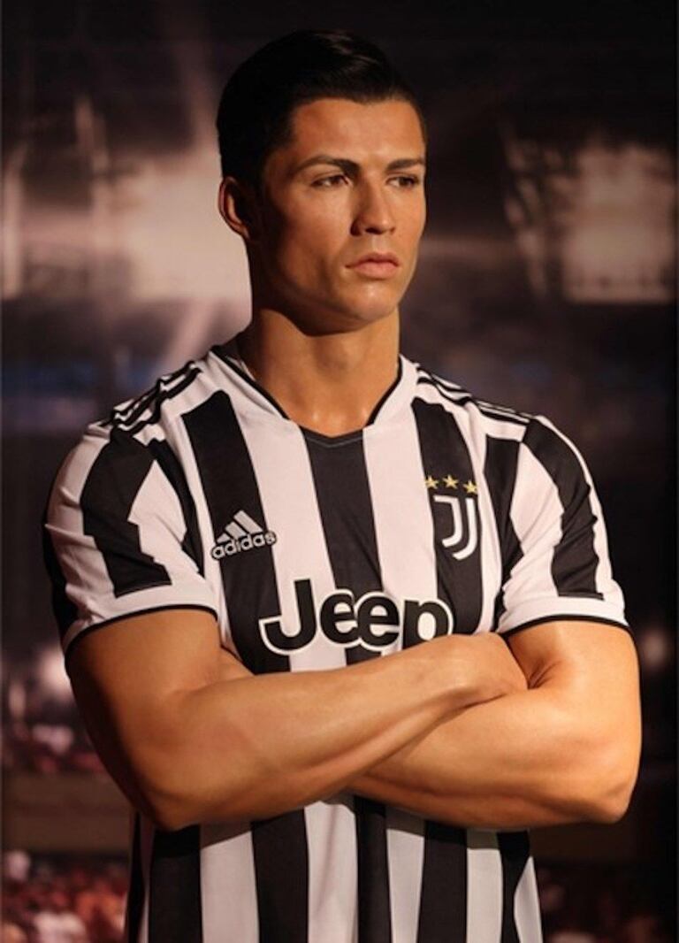 La statue de cire de Cristiano Ronaldo au musée Madame Tussauds de Dubaï.