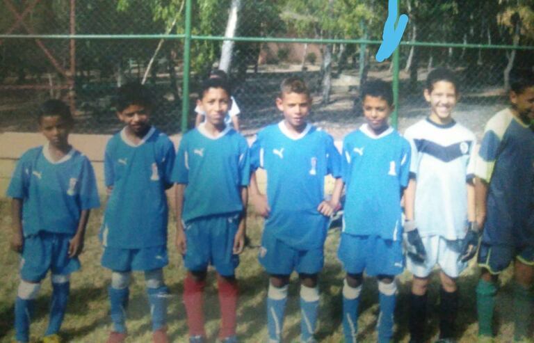 Azzedine Ounahi, membre de l’équipe 10-11 de l'Académie Mohammed VI (Photo prise en 2011).