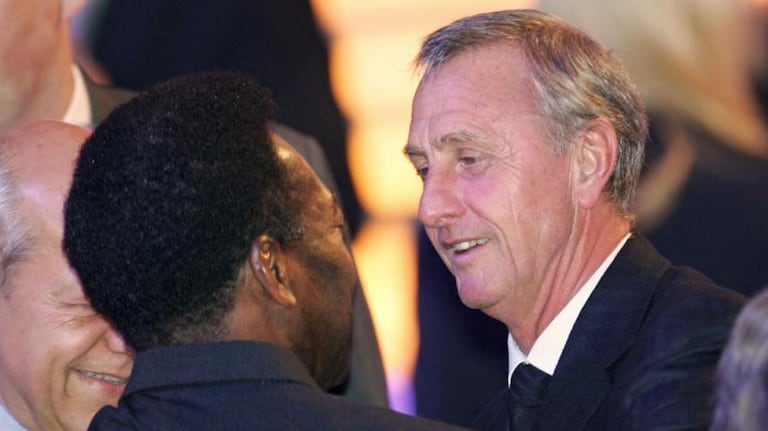 Quand deux légendes se croisent
Cruyff et Pelé en 2005.