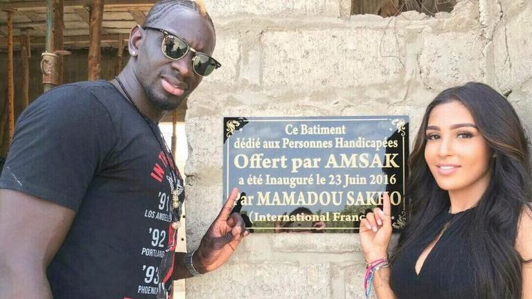 Mamadou Sakho et sa compagne Majda