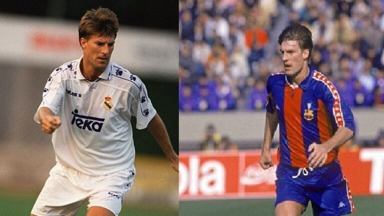 Après avoir porter la tunique du Barça entre 1989 et 1994, le danois Michael Laudrup a directement signé en faveur du Real.