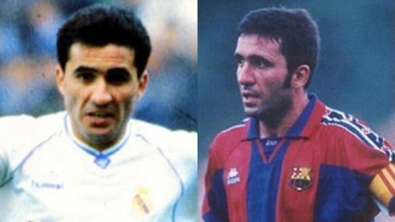 Après son passage au Real Madrid (1990-1992), le roumain Gheorghe Hagi a évolué avec le Barça (1994-1996)