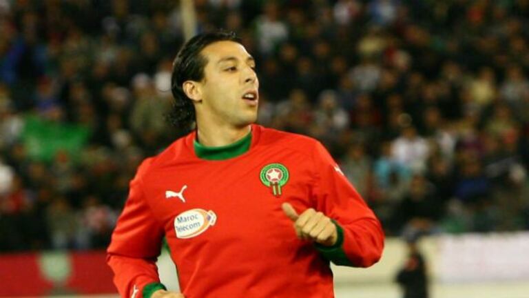 Mounir El Hamdaoui, international marocain de l'AZ Alkmaar. Il évolue au poste d'attaquant et compte 15 sélections pour 3 buts depuis 2009.