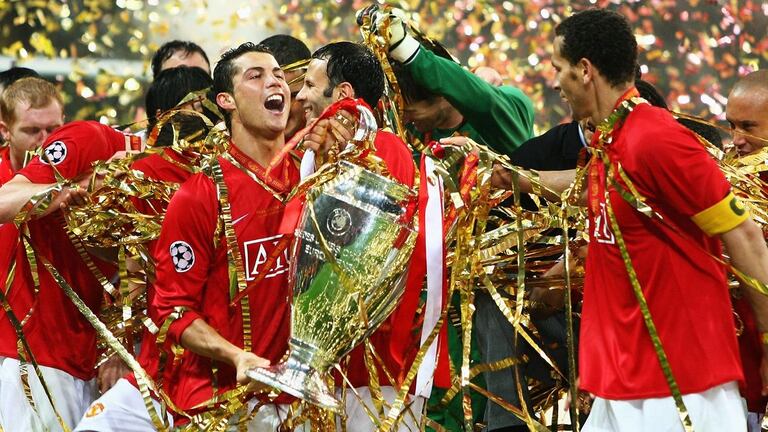 2008. Manchester United-Chelsea. Le match s’est soldé par un nul 1-1. Cristiano Ronaldo a ouvert le score pour les Red Devils et Frank Lampard a égalisé pour les Blues. La séance des tirs au but a souri à Manchester après que le capitaine de Chelsea, John Terry, a raté son penalty.