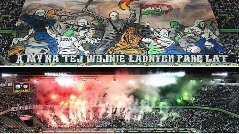 2- Le groupe Nieznani Sprawcy (Legia Varsovie) a fêté en grande pompe son 10e anniversaire