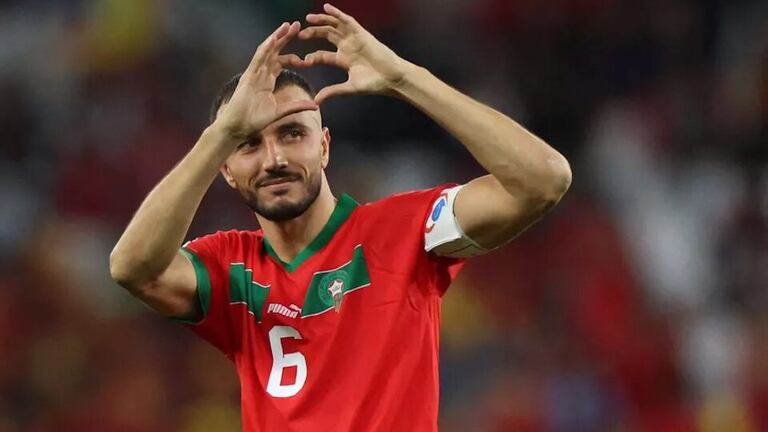 Romain Saïss, le capitaine des Lions de l'Atlas.