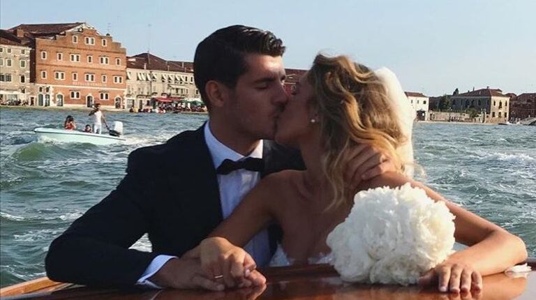 Alvaro Morata a dit oui à sa compagne, le top model italien Alice Campello, dans la ville magique de Venise (Italie).