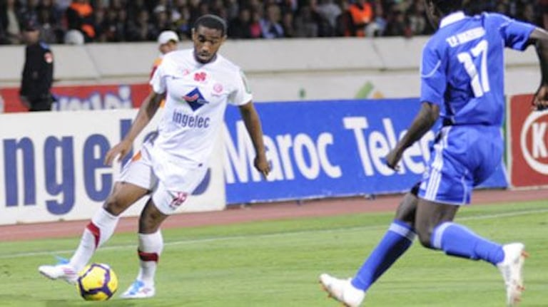Mohcine Iajour, transféré du Raja au Wydad à l'intersaison 2010.