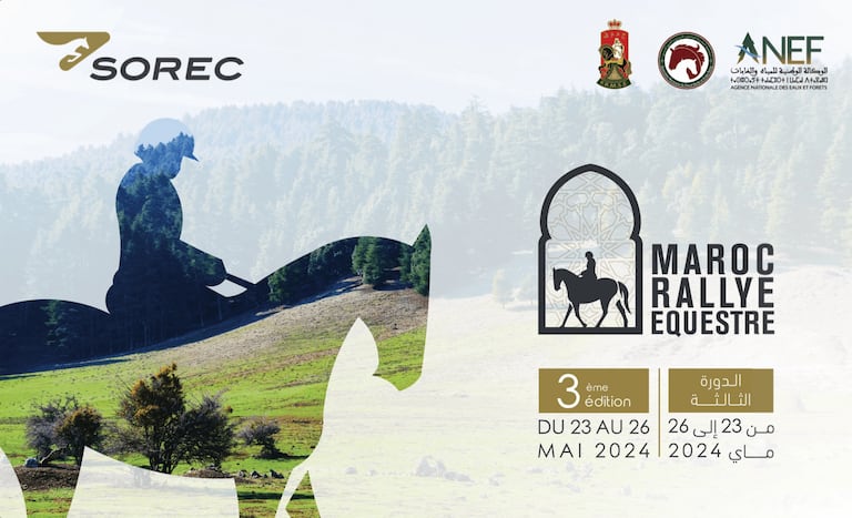 Affiche de la 3e édition du Maroc Rallye Équestre (MRE)