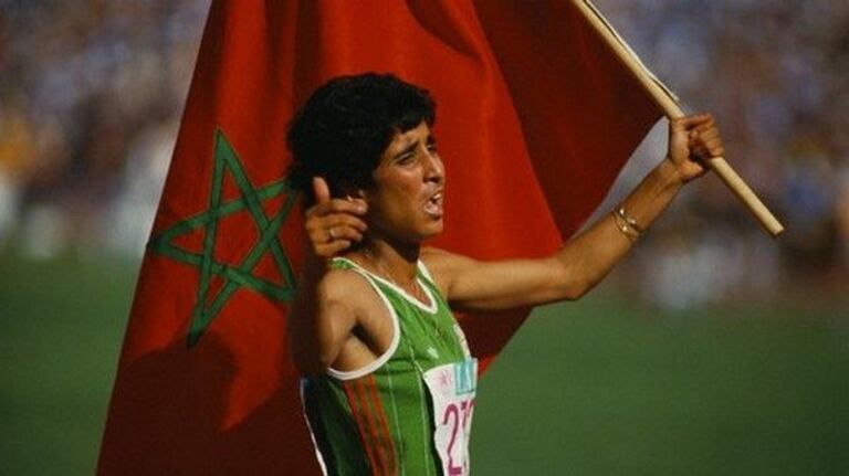 Nawal Moutawakil, ancienne gloire de l'athlétisme marocain. 