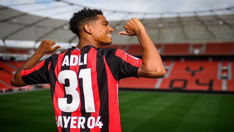 Amine Adli, jeune attaquant franco-marocain du Bayer Leverkusen.