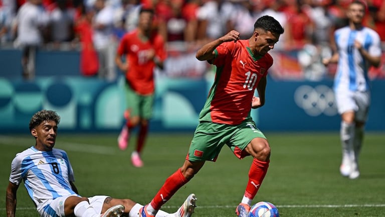 Ilias Akhomach lors du match Maroc-Argentine.